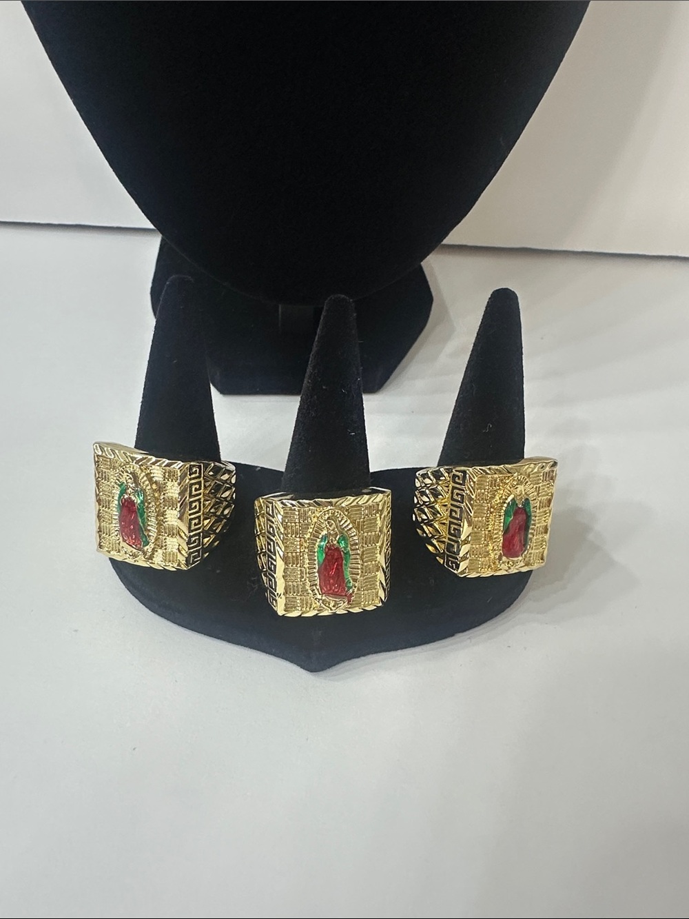 Gold-Plated Men’s Religious Ring